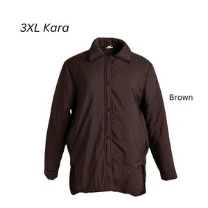LuLaRoe Brown Puffer Jacket - 3XL